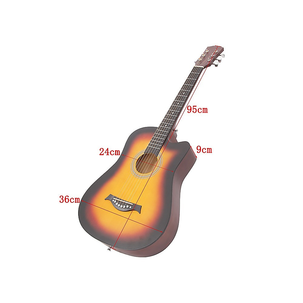 38" Full Size Acoustic Guitar - Beginner Wooden Guitar for Adults & Teens V63-953381