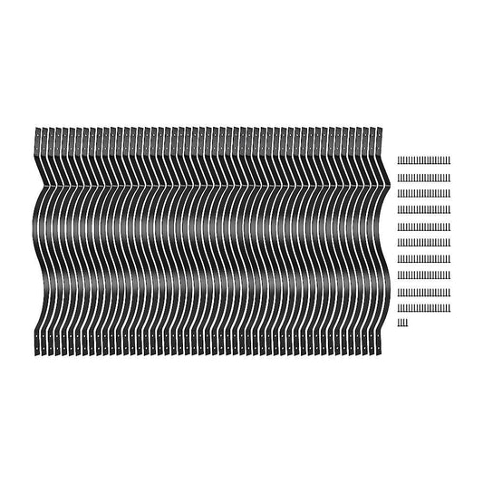 51 Pack 82cm Metal Deck Balusters Iron Stair Railing Spindles for Outdoor Indoor Use V63-953391
