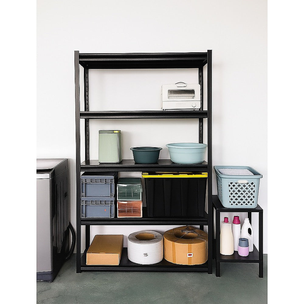120x40x183cm Metal Garage Shelving Rack Heavy Duty Steel Storage Organiser for Workshop V63-953401