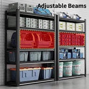 120x40x183cm Metal Garage Shelving Rack Heavy Duty Steel Storage Organiser for Workshop V63-953401