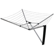 24m Folding Dryer for Laundry and Washing Wall Mounted 5 Arm Clothes Airer Space Saving Design V63-953411