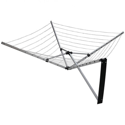 24m Folding Dryer for Laundry and Washing Wall Mounted 5 Arm Clothes Airer Space Saving Design V63-953411