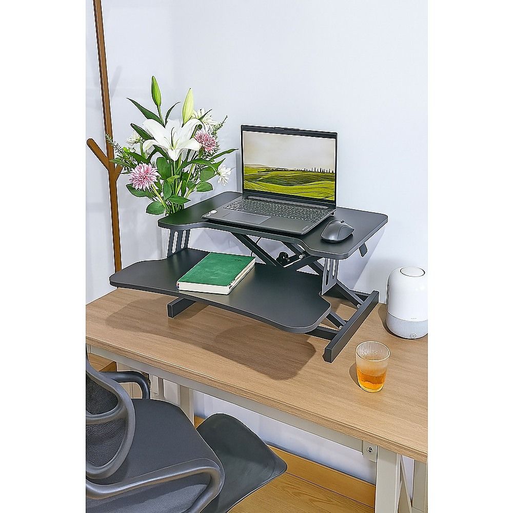 Ergonomic Standing Desk Converter Height Adjustable Sit Stand Workstation for Office Use V63-953421
