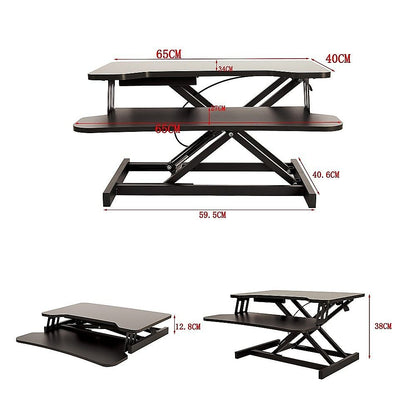 Ergonomic Standing Desk Converter Height Adjustable Sit Stand Workstation for Office Use V63-953421