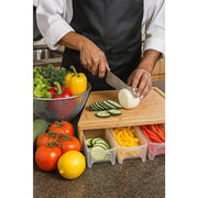 Bamboo Cutting Board Set with Graters and Containers Food Prep Station for Kitchen Organisation V63-953441