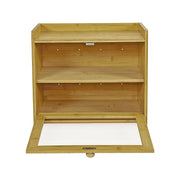 Enclosed Bread Box - Large Kitchen Countertop Bread Storage Container for Freshness & Organisation V63-953481
