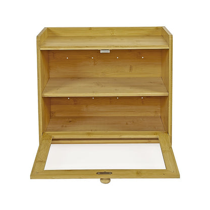 Enclosed Bread Box - Large Kitchen Countertop Bread Storage Container for Freshness & Organisation V63-953481