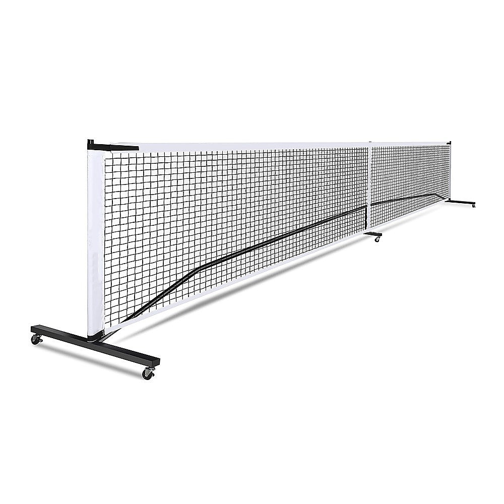 Portable 6.7m Pickleball Net Set - Heavy Duty Metal Frame with Wheels V63-953491