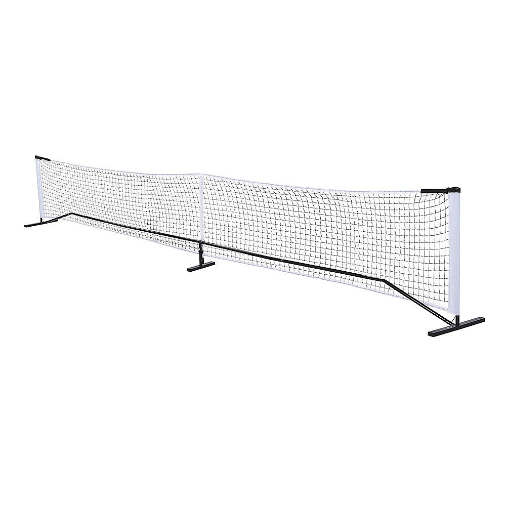 Portable 6.7m Pickleball Net Set - Heavy Duty Metal Frame with Wheels V63-953491