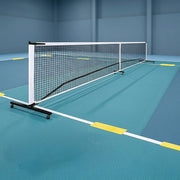 Portable 6.7m Pickleball Net Set - Heavy Duty Metal Frame with Wheels V63-953491