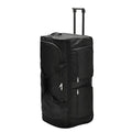 Large Black Wheeled Travel Duffle Bag Rolling Luggage Trolley for Sports and Getaways V63-953501