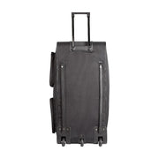Large Black Wheeled Travel Duffle Bag Rolling Luggage Trolley for Sports and Getaways V63-953501