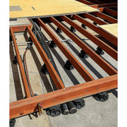 12 Pack Adjustable Deck Support Pedestals Deck Foundation Bases for Raised Outdoor Flooring V63-953521