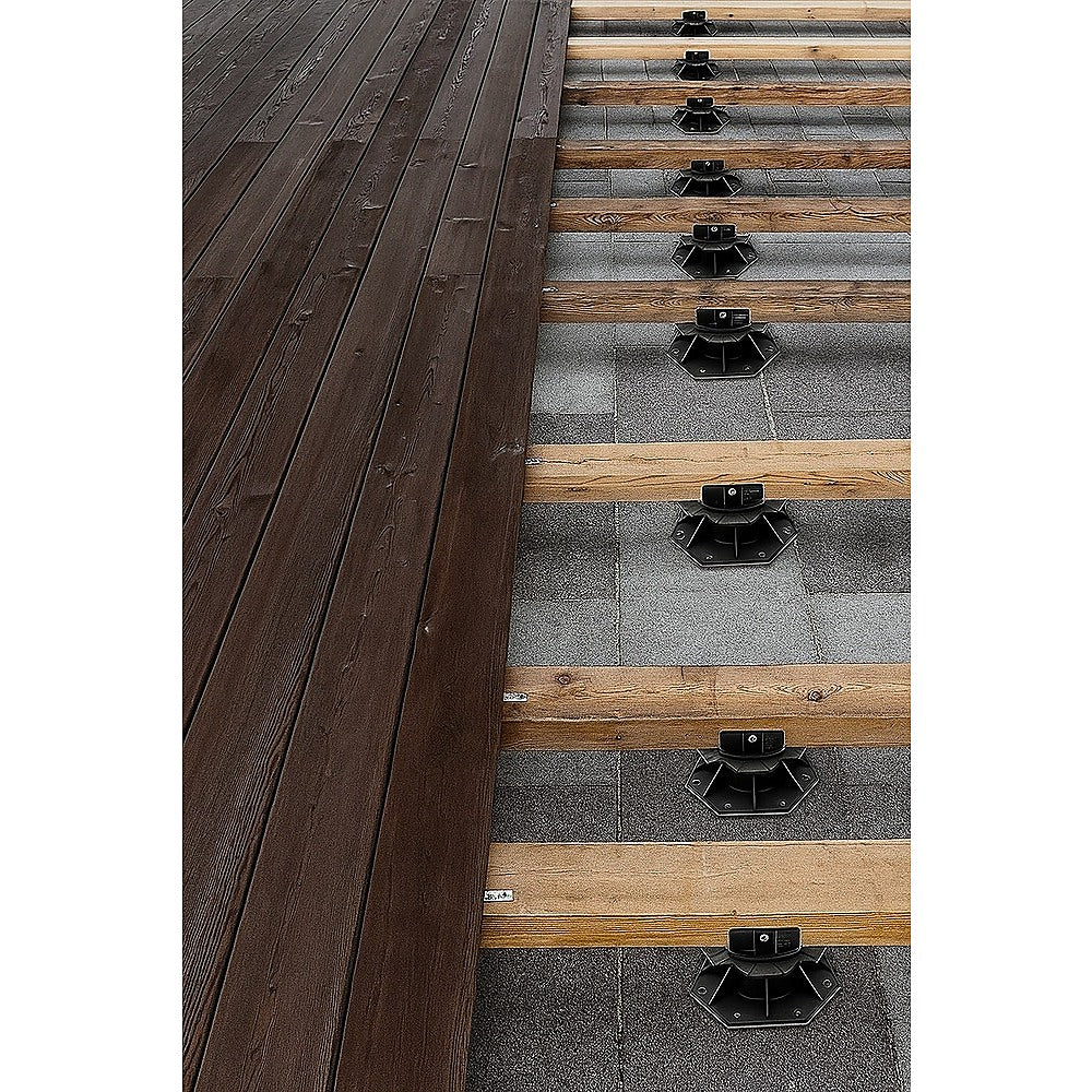 12 Pack Adjustable Deck Support Pedestals Deck Foundation Bases for Raised Outdoor Flooring V63-953521