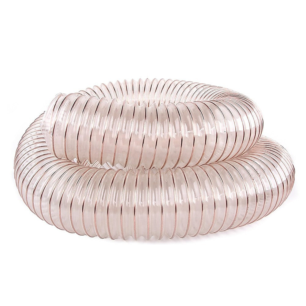 2m PU Flexible Ducting Hose - Clear Ventilation & Dust Extraction Tube for Woodworking & Fume Control V63-953531