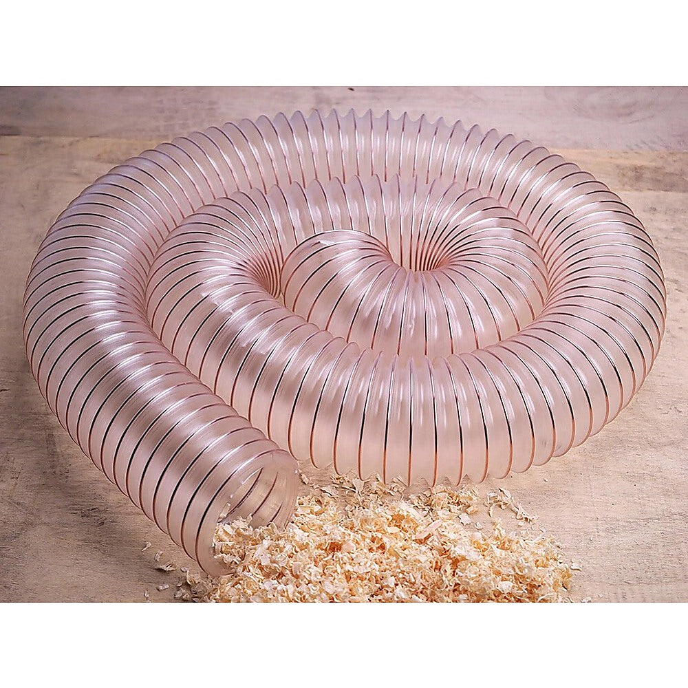 2m PU Flexible Ducting Hose - Clear Ventilation & Dust Extraction Tube for Woodworking & Fume Control V63-953531