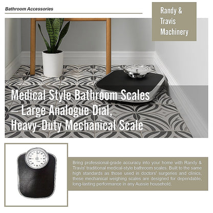Medical Style Bathroom Scales Large Analogue Dial Heavy Duty Mechanical Scale for Home Use V63-953541