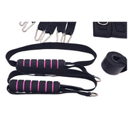 14pc Pilates Bar Kit with Resistance Bands & Belt - Home Fitness Pedal Puller V63-953551