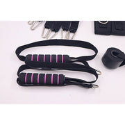 14pc Pilates Bar Kit with Resistance Bands & Belt - Home Fitness Pedal Puller V63-953551