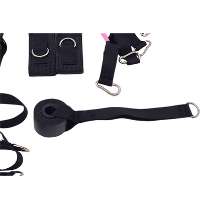 14pc Pilates Bar Kit with Resistance Bands & Belt - Home Fitness Pedal Puller V63-953551