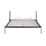 Double DIY Wall Bed Hardware Kit with Silver handle – Frame & Mechanism for Custom Build