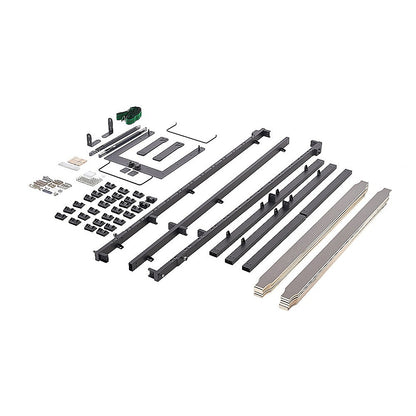 Double DIY Wall Bed Hardware Kit with Silver handle - Frame & Mechanism for Custom Build V63-953571