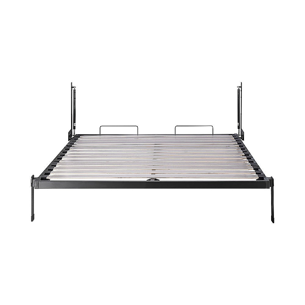 Queen DIY Wall Bed Hardware Kit with Silver handle – Frame & Mechanism for Custom Build