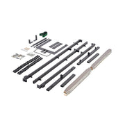 Single DIY Wall Bed Hardware Kit with Silver handle – Frame & Mechanism for Custom Build