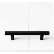Single Wall Bed in White Gloss – Space Saving Murphy Bed Kit with Black Door Handle