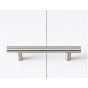 King-single Wall Bed in White Gloss – Space Saving Murphy Bed Kit with Silver Door Handle
