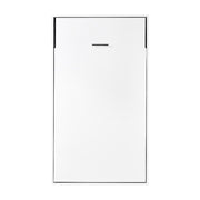 King-single Wall Bed in White Gloss – Space Saving Murphy Bed Kit with Black Door Handle