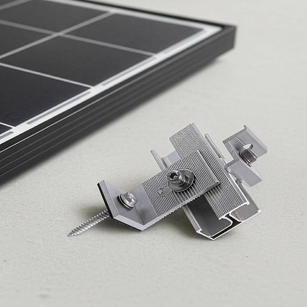 Solar Panel Roof Mount Kit - Universal Clamps & Brackets Set for Secure Solar Installation V63-953941
