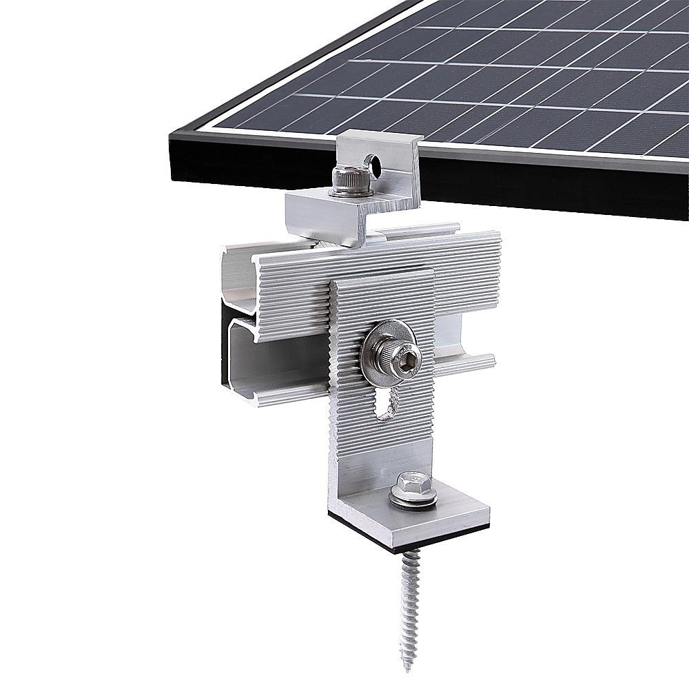 Solar Panel Roof Mount Kit - Universal Clamps & Brackets Set for Secure Solar Installation V63-953941