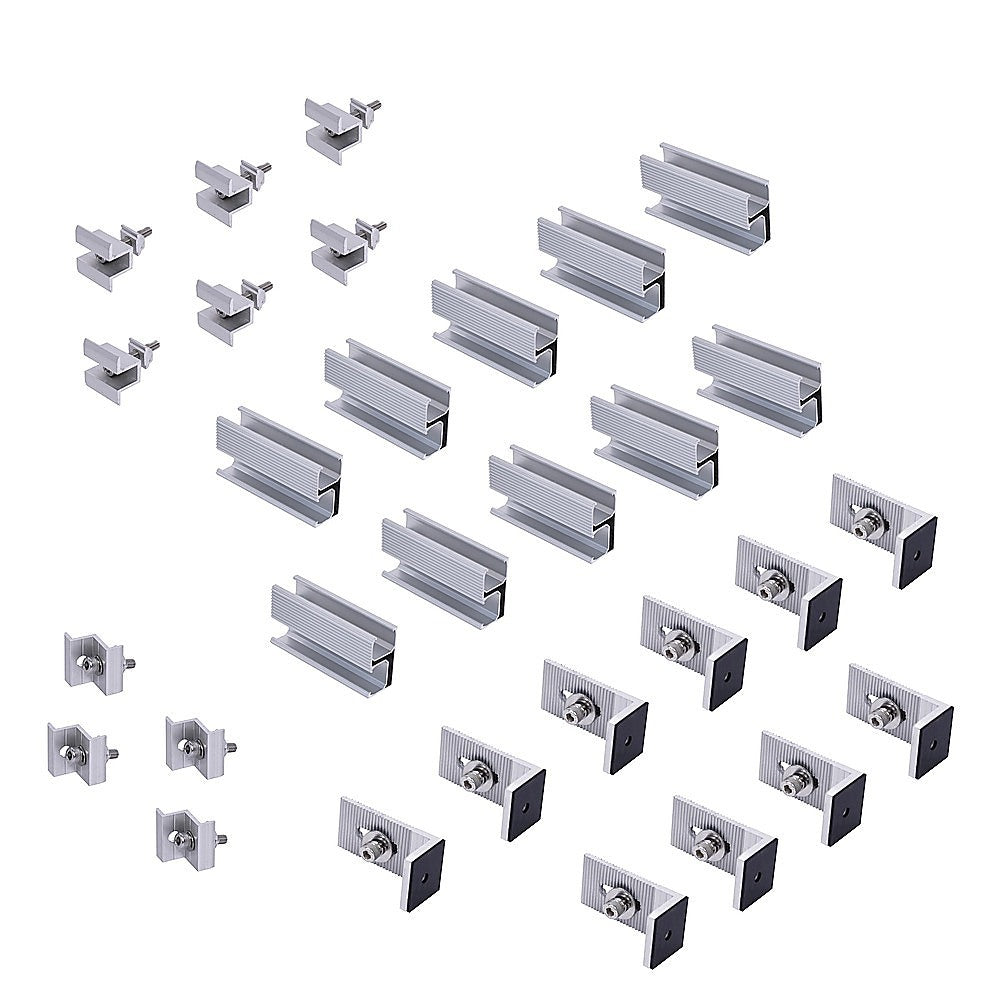 Solar Panel Roof Mount Kit - Universal Clamps & Brackets Set for Secure Solar Installation V63-953941