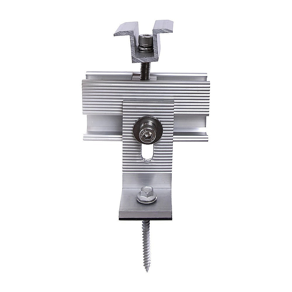 Solar Panel Roof Mount Kit - Universal Clamps & Brackets Set for Secure Solar Installation V63-953941