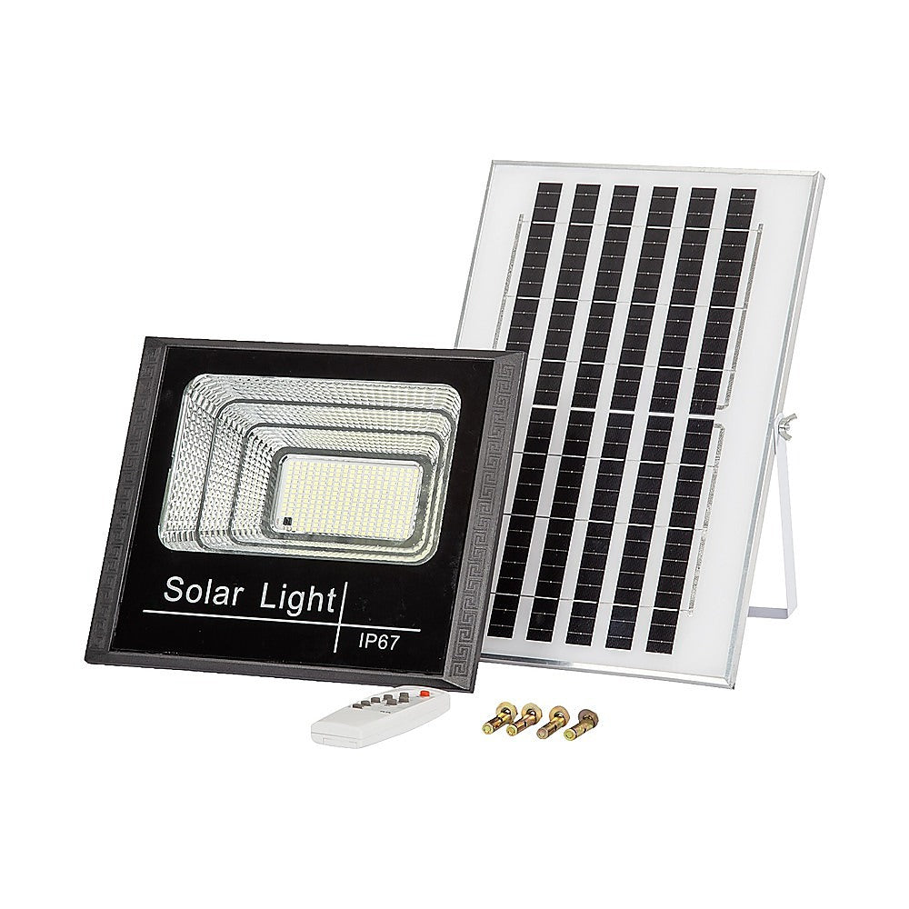 60W LED Solar Flood Light with Motion Sensor - Outdoor Security Lighting V63-953951