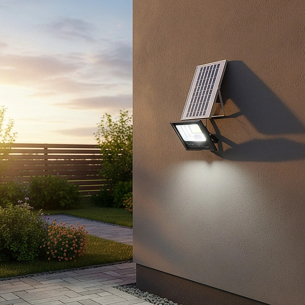 60W LED Solar Flood Light with Motion Sensor - Outdoor Security Lighting V63-953951