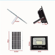 60W LED Solar Flood Light with Motion Sensor - Outdoor Security Lighting V63-953951