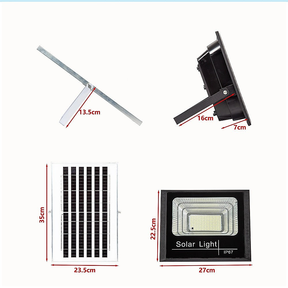 60W LED Solar Flood Light with Motion Sensor - Outdoor Security Lighting V63-953951