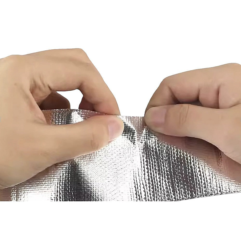 Exhaust Heat Wrap Tape 25m Aluminium - Car Pipe Insulation & Heat Shield V63-953961