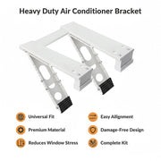 Heavy Duty Air Conditioner Bracket - Window & Outdoor AC Unit Support Mounting Accessories V63-953971