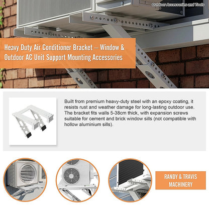Heavy Duty Air Conditioner Bracket - Window & Outdoor AC Unit Support Mounting Accessories V63-953971