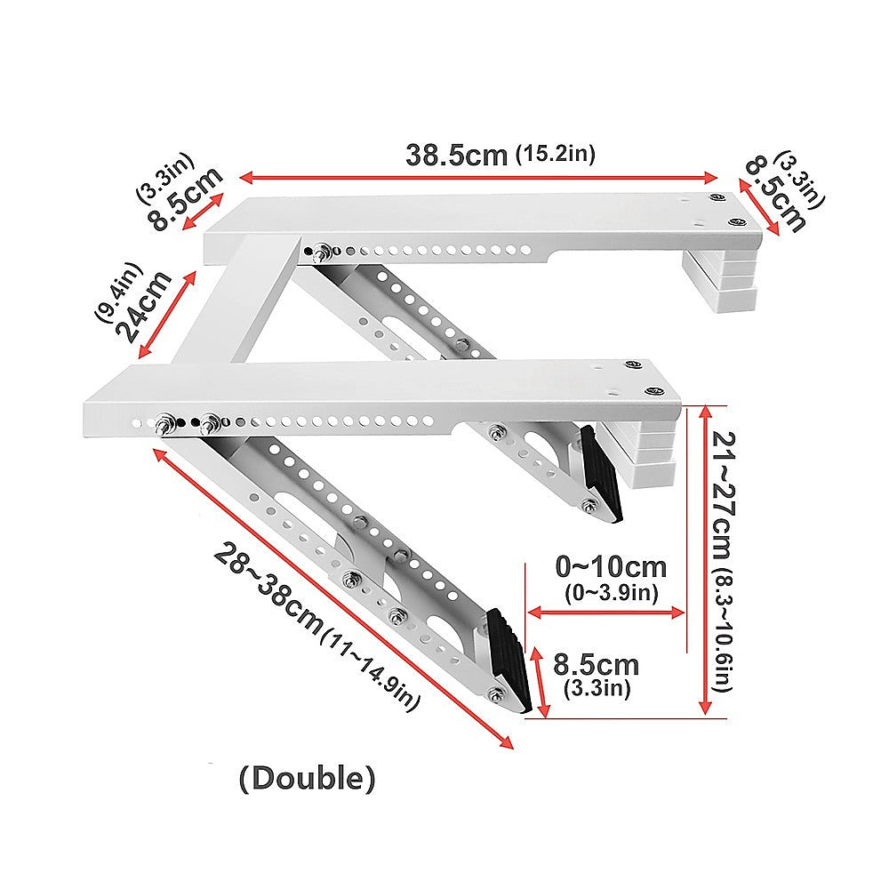 Heavy Duty Air Conditioner Bracket - Window & Outdoor AC Unit Support Mounting Accessories V63-953971