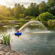 Large Floating Pond Fountain Pump - Outdoor Water Feature & Aerator V63-953981