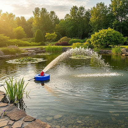 Large Floating Pond Fountain Pump - Outdoor Water Feature & Aerator V63-953981