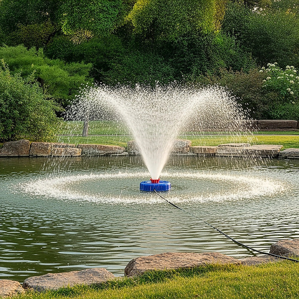 Large Floating Pond Fountain Pump - Outdoor Water Feature & Aerator V63-953981
