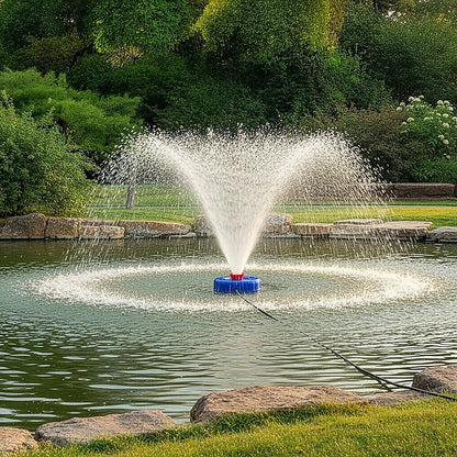 Large Floating Pond Fountain Pump - Outdoor Water Feature & Aerator V63-953981