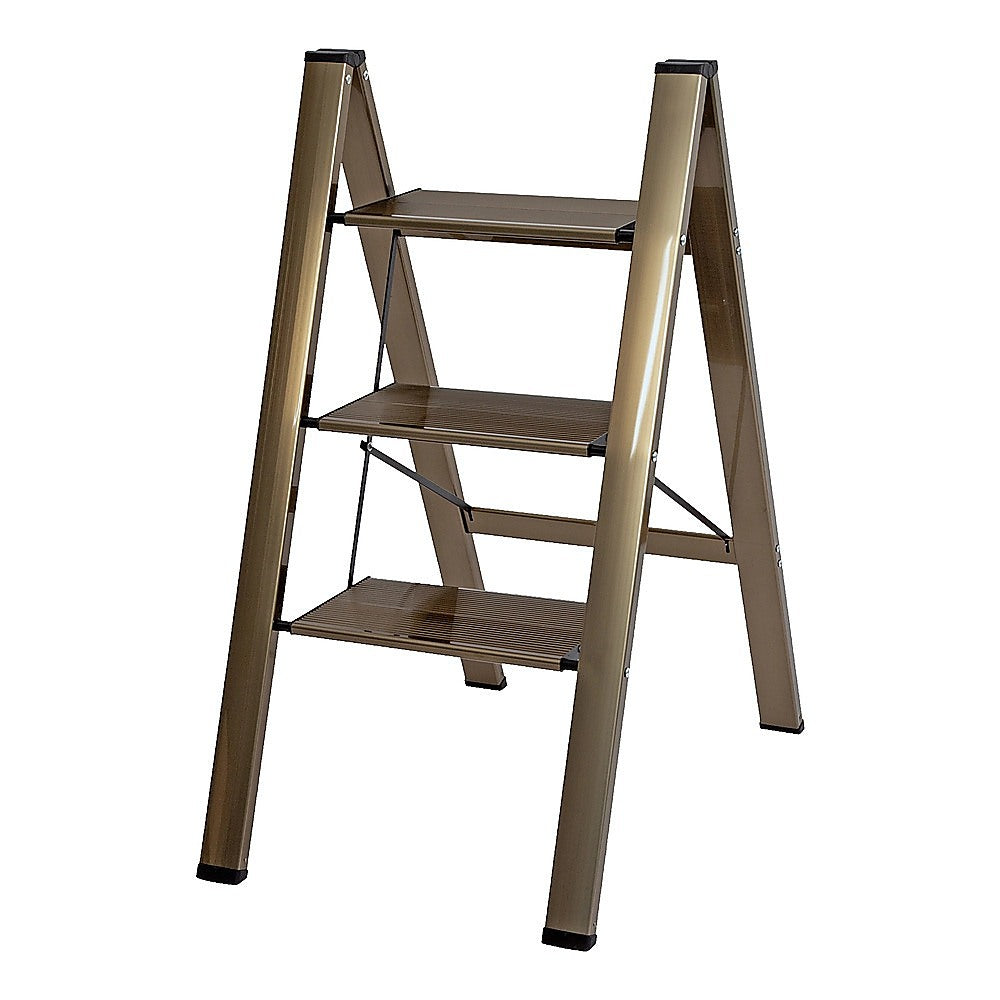 3 Step Ladder Foldable Lightweight - Anti-Slip Safety Stool for Home & Office V63-954011