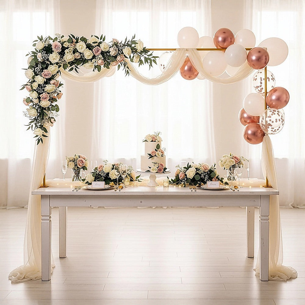 Table Arch Stand with Clamps - Wedding & Birthday Party Balloon Decoration Frame V63-954031