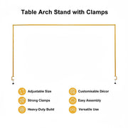 Table Arch Stand with Clamps - Wedding & Birthday Party Balloon Decoration Frame V63-954031